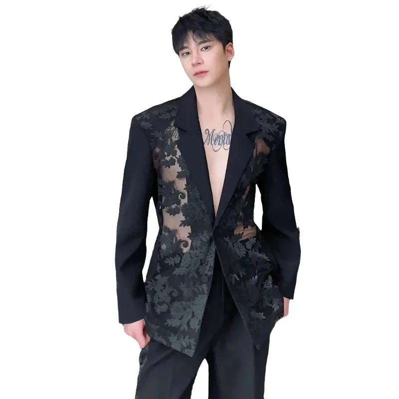 Mesh Lace Suit