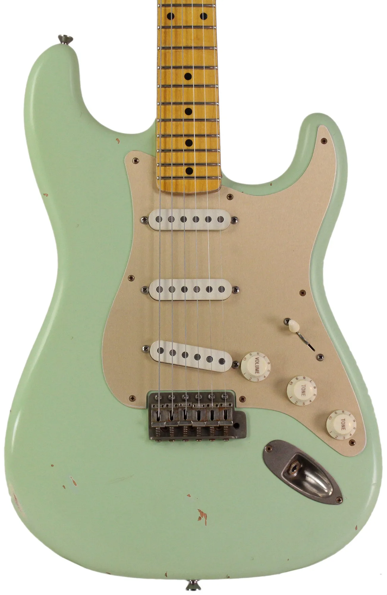 Nash S57 Guitar, Surf Green, Gold Pickguard