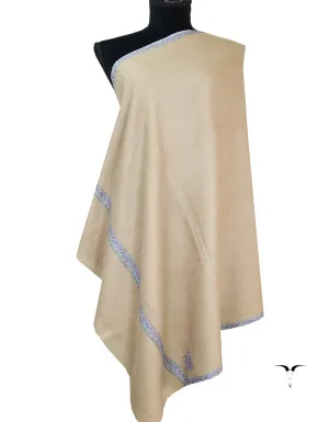 natural embroidery pashmina shawl 8521