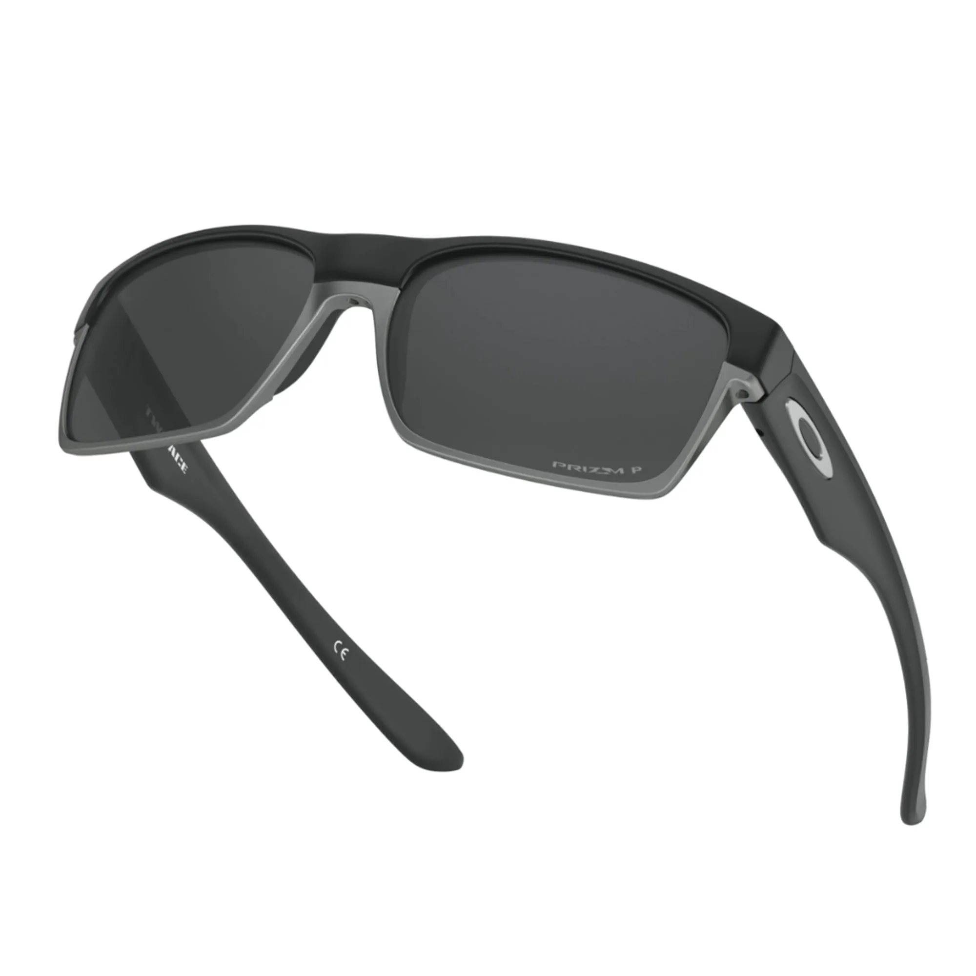 Oakley OO9189-3860 Two Face Sunglasses Matte Black Frame w Prizm Grey Polarized Lens