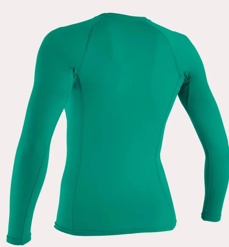 O'neill Women's Basic UPF 50  L/S Rash Guard Seaglass