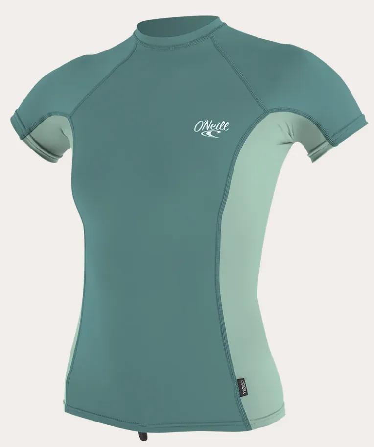 O'neill Women's Premium Skins S/S Rash Guard Mint/White