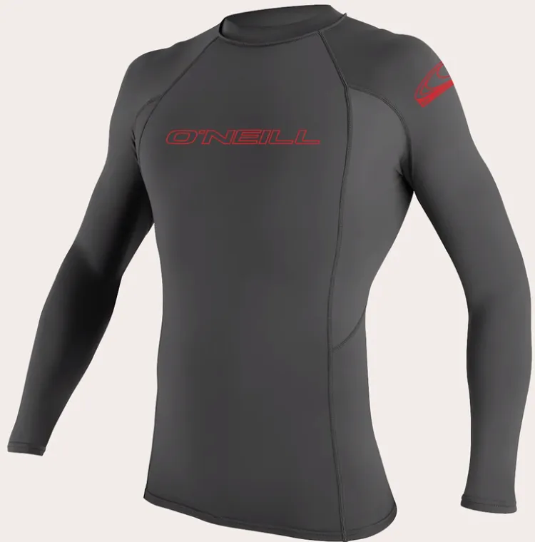 O'neill Youth Basic UPF 50  L/S Rash Guard Graphite