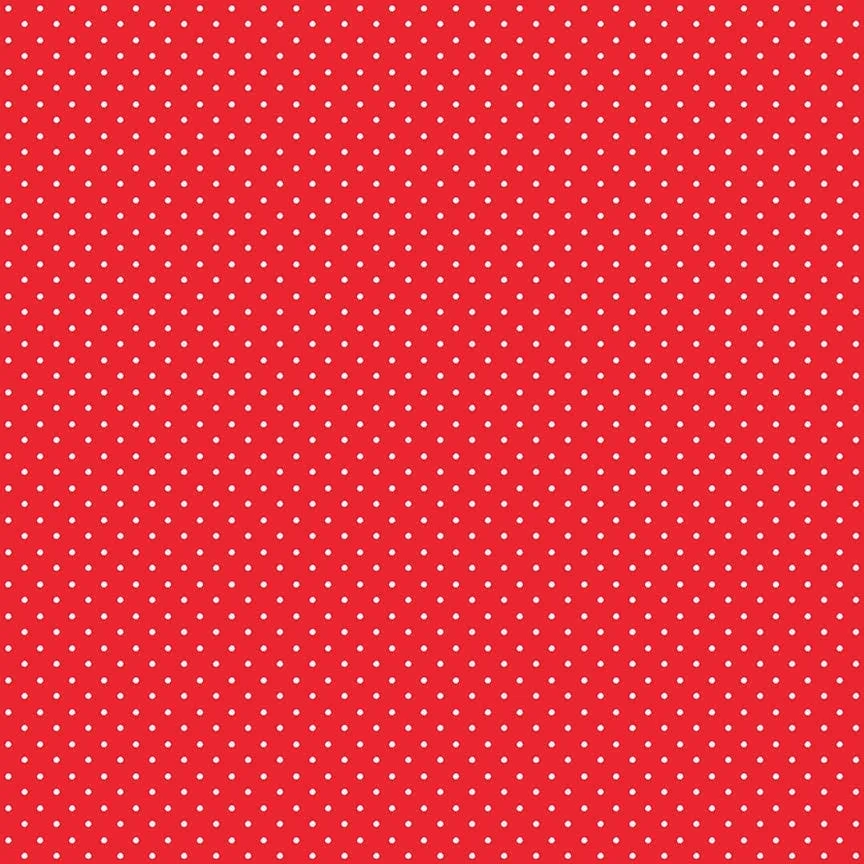 Picnic Florals - Dots Red