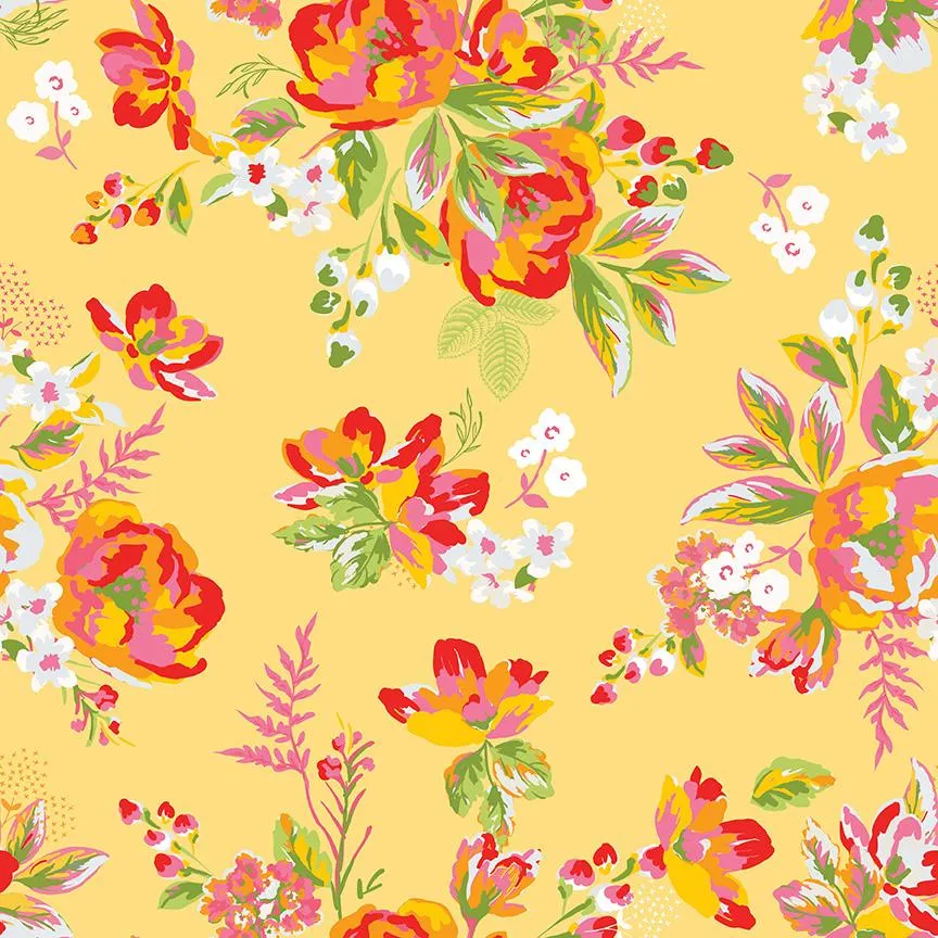 Picnic Florals - Main Yellow