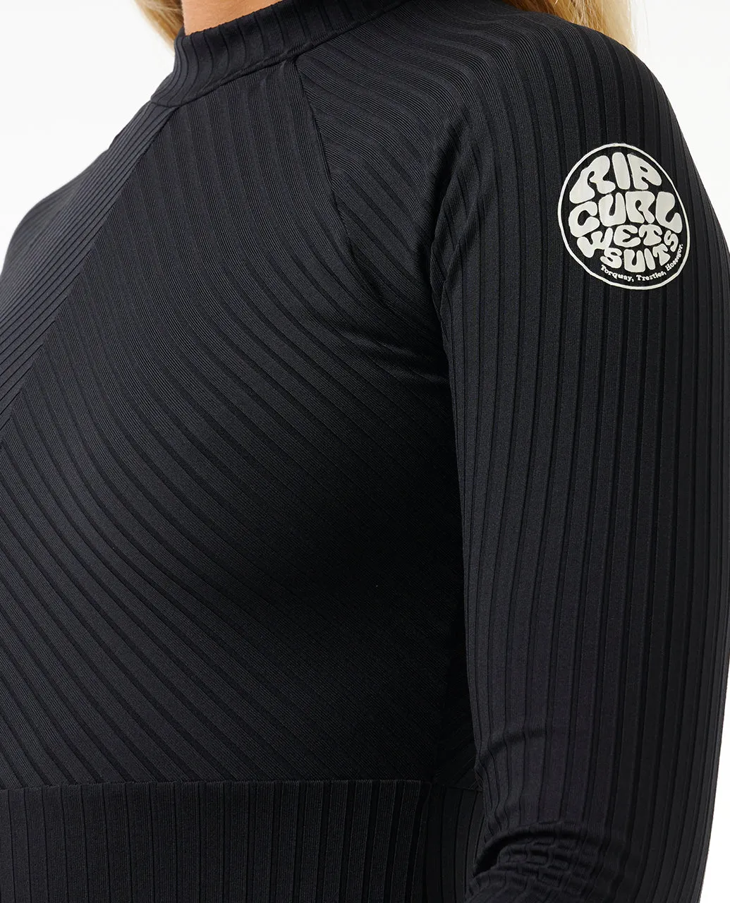 Premium Surf Long Sleeve Surf Suit - Black