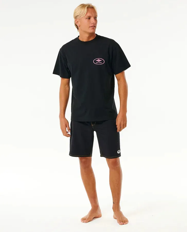 Quality Surf Products Oval T-Shirt in Black