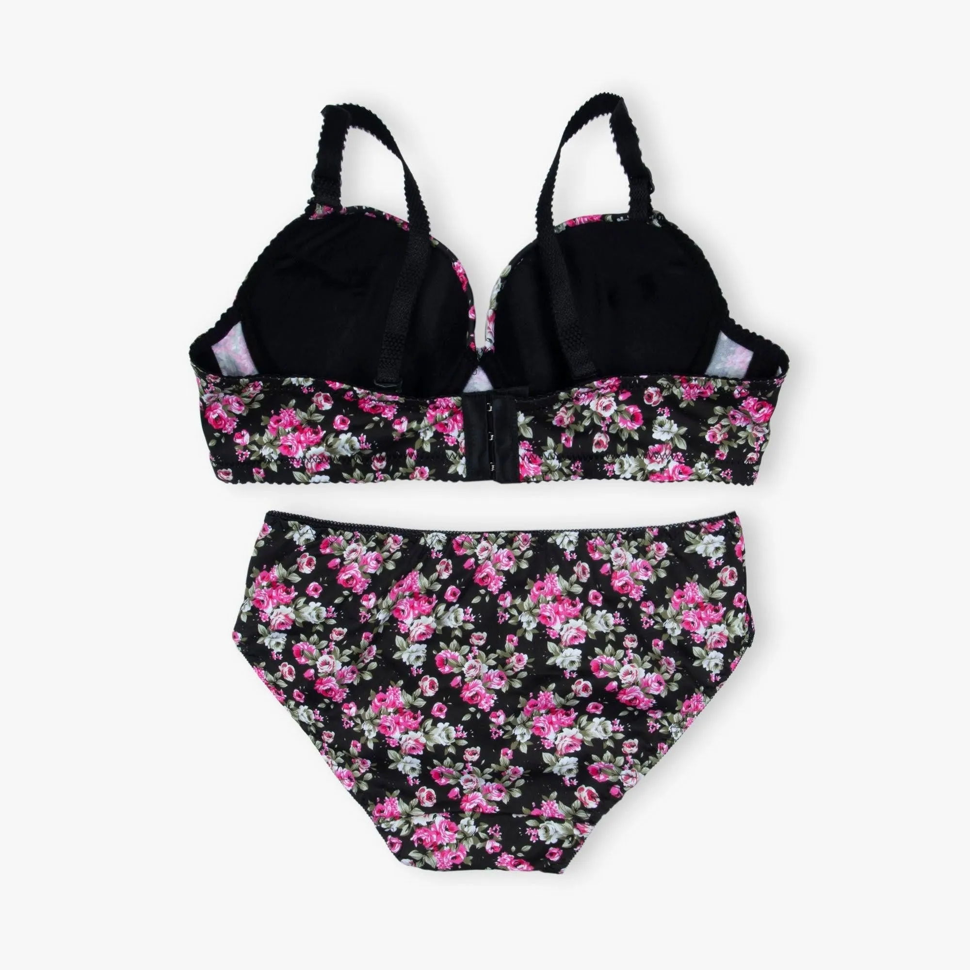 Red Imported Floral Padded Set