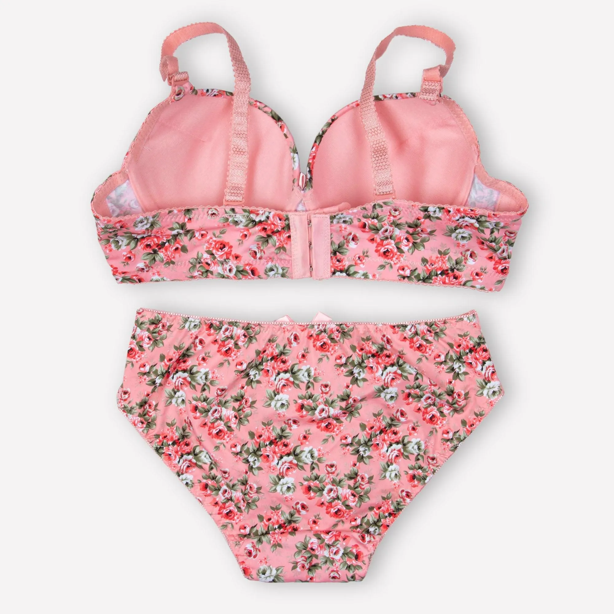 Red Imported Floral Padded Set