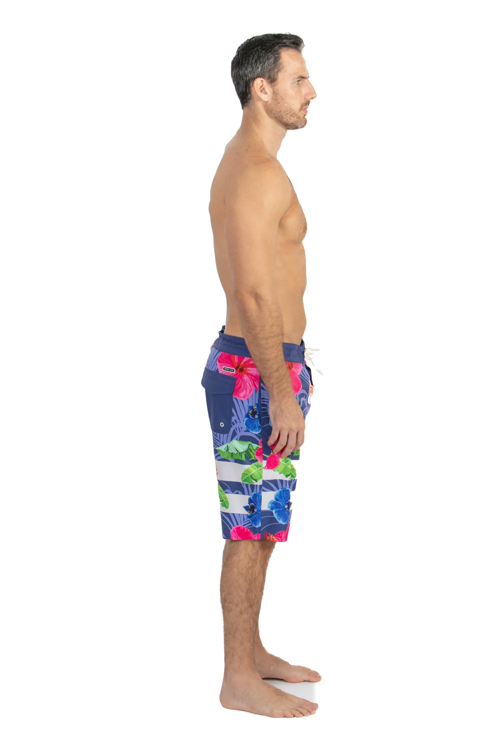 Reptile Hibiscus - 21" Board Short