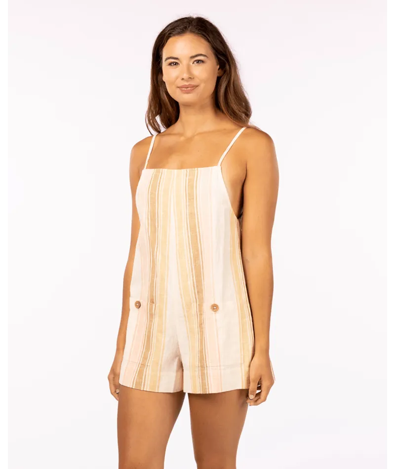 Rip Curl Classic Surf Stripe Romper-Straw