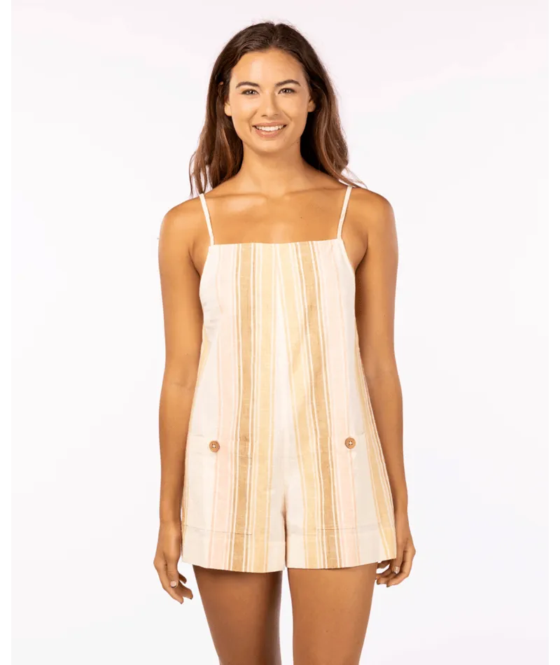 Rip Curl Classic Surf Stripe Romper-Straw