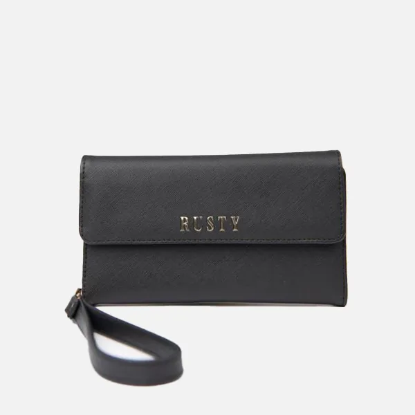 Rusty Bambi Travel Wallet - Black