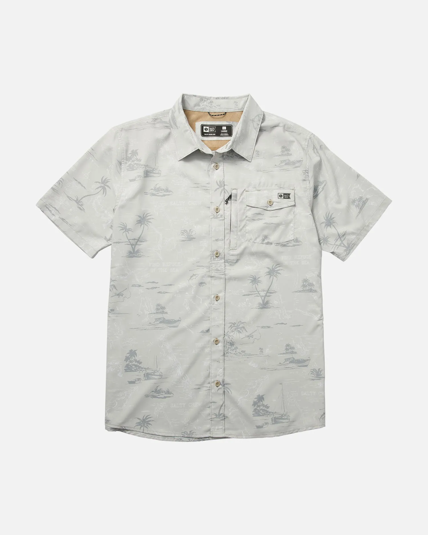 Seafarer S/S Tech Woven - Light Grey