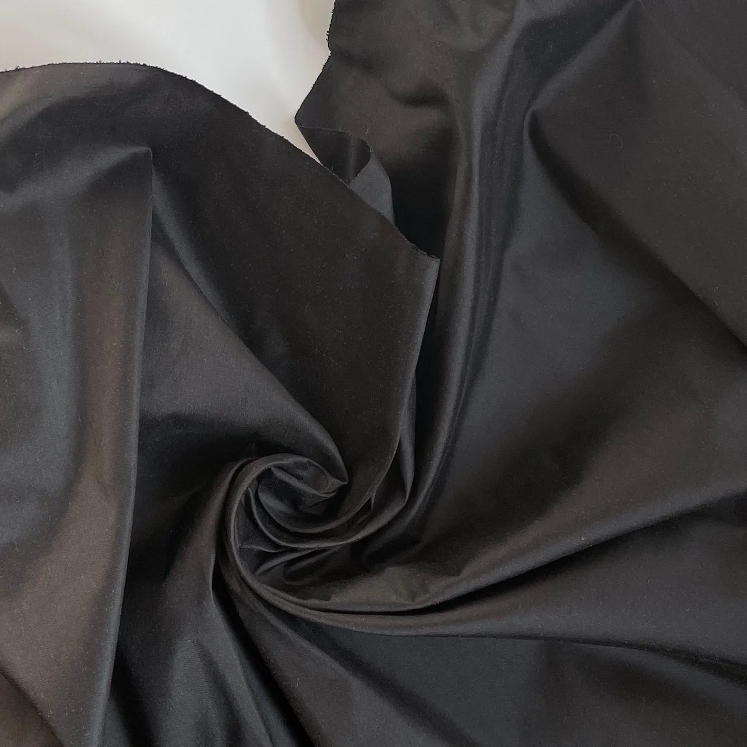 Silk Shantung - Phantom Black