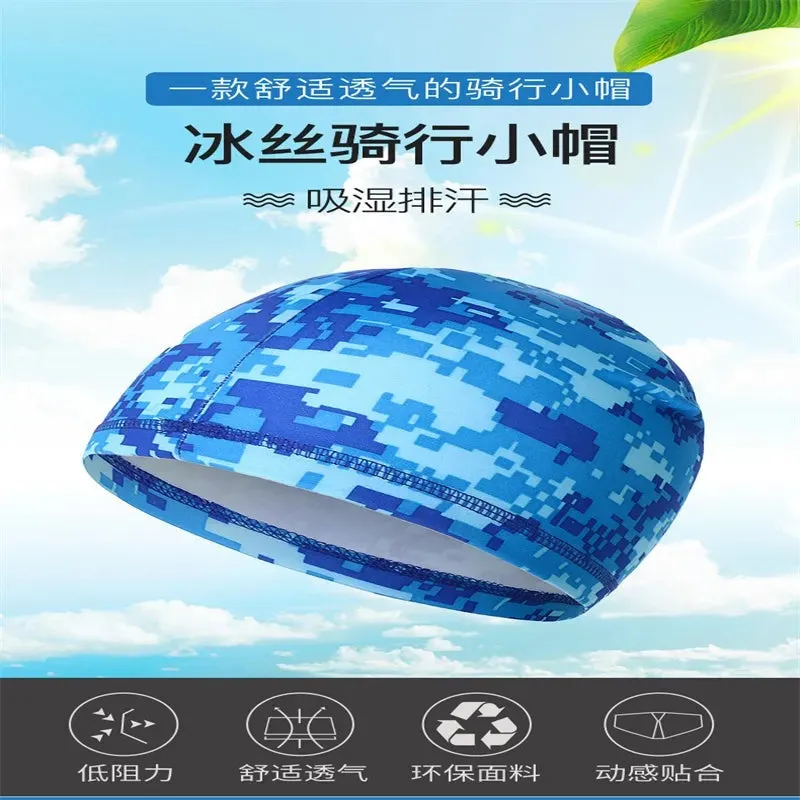 Summer Unisex Quick Dry Cycling Cap Anti-UV Hat Motorcycle Bike Bicycle Cycling Hat Anti-Sweat Inner Cap for Outdoor Sports Hat