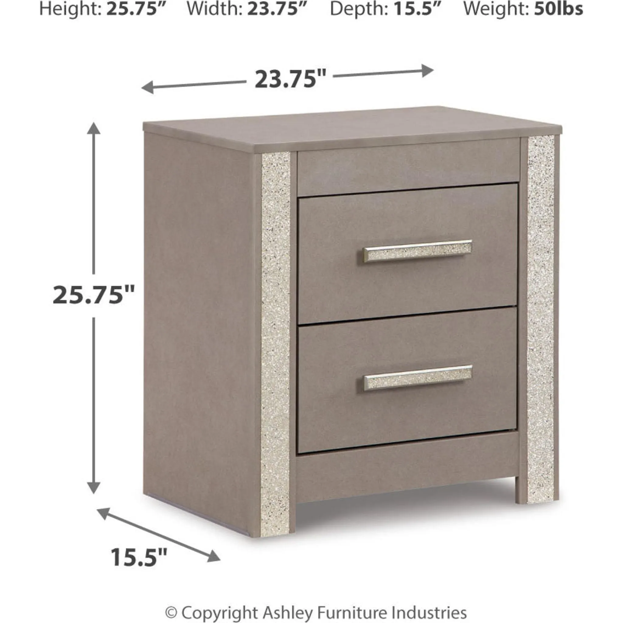 Surancha Nightstand - Gray