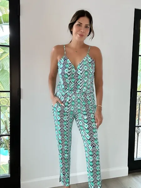 SURPLICE TANK JUMPSUIT