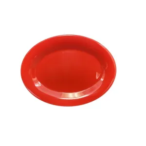 Thunder Group CR209PR 9 1/2" X 7 1/4" Platter, Pure Red - Dozen