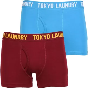 Tokyo Laundry Mount Choovio ( 2 Pack) boxer shorts Oxblood & Swedish Blue