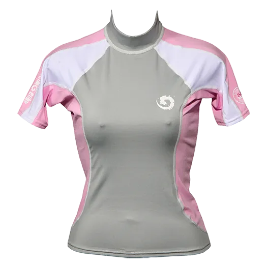 Women's Short Sleeve Anti-UV Lycra Rash Guard Top