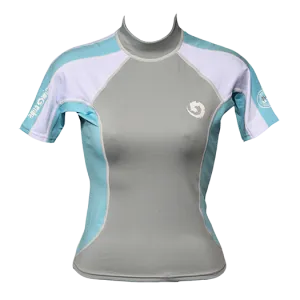 Women's Short Sleeve Anti-UV Lycra Rash Guard Top